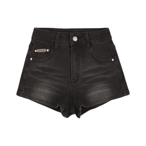 Wen Shan Джинсовые шорты Женские Черные Серые