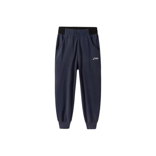 Подростки Asics Вязаные Тренировочные Штаны Темно-Синий