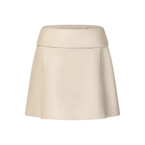 FILA Кожаные короткие юбки Женские Табачный CAMEL