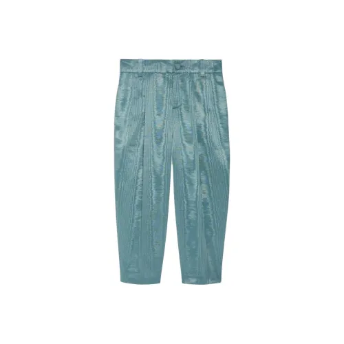 GUCCI Повседневные брюки из ткани Moire светло-синие детские