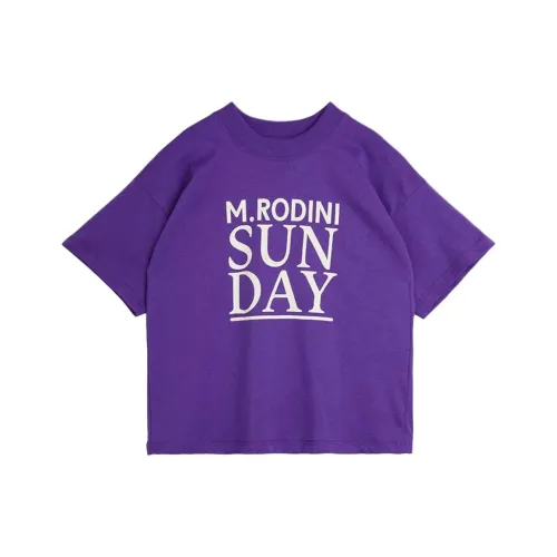 MINI RODINI Фиолетовые Детские Рубашки T