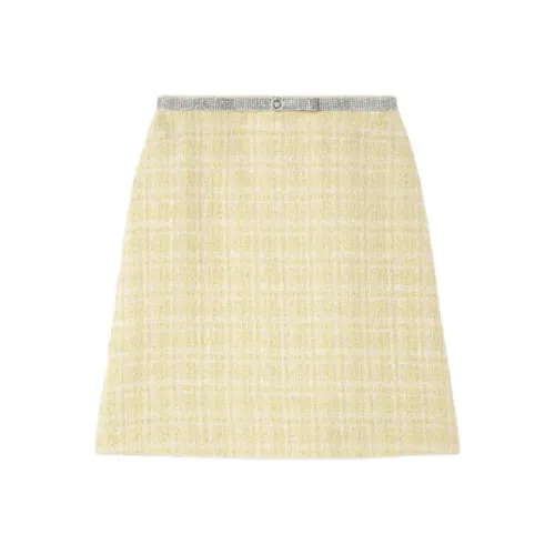 VERSACE Gianni Повседневный Длинный Юбка Женские Желтый