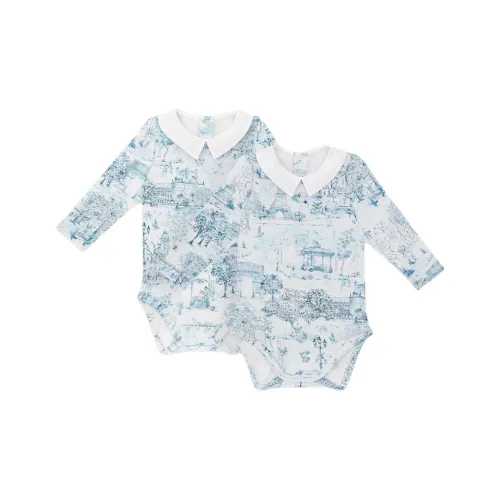 DIOR Комбинезон Детская одежда Подарочный набор с Два Длинных рукавных боди 2 шт Светло-синий для младенцев и малышей