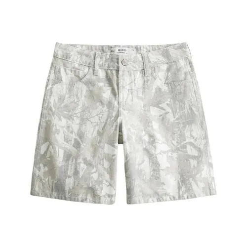 Hollister Белый камуфляж Женские джинсовые шорты
