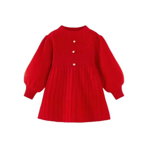 Mini Bala Мини Balabala Платье Китай Красный для детей 3-7 лет