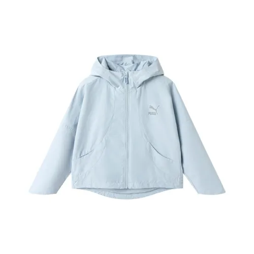 PUMA Розово-синий Школьный возраст Ветровки