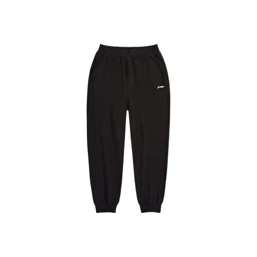 LINING YOUNG Вязаные тренировочные штаны черного цвета