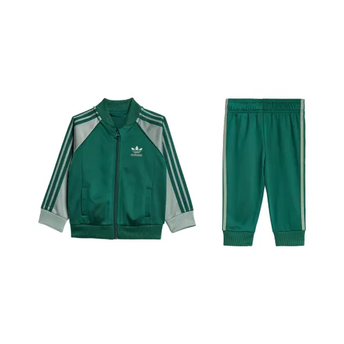 Adidas Originals Повседневная Спортивная Одежда ADICOLOR SST TRACK 2 Предметный Комплект Лесной Зеленый Детский