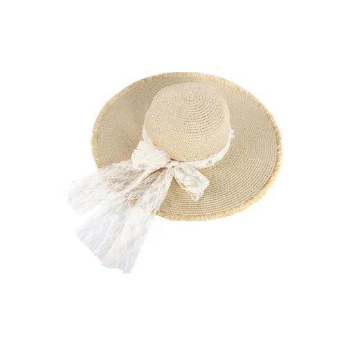Youyoulan Соломенная плетеная шляпа с защитой от солнца женская