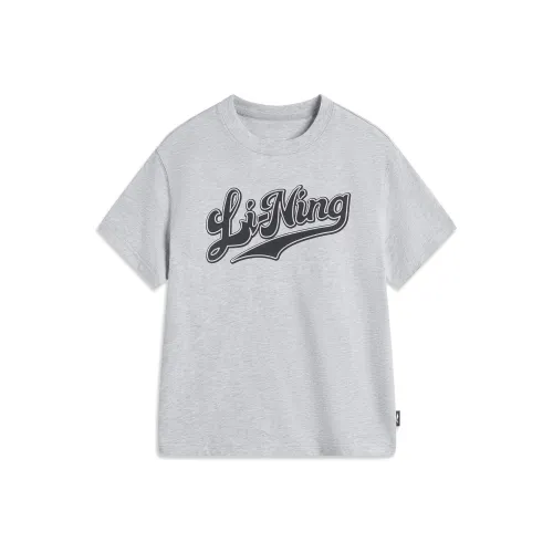 LINING YOUNG Sports Life Collection Футболка Фотиния Серый Mist Серый Унисекс