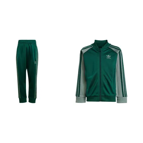 Adidas Originals Повседневная Спортивная Одежда Трек SUITADICOLOR SST 2 Штуки Комплект Зеленый