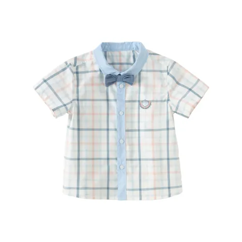 DAVE BELLA Рубашка Розово-синяя клетка для детей 3-7 лет