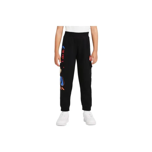 Nike Вязаные тренировочные штаны черные детские