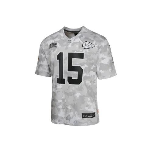 nike Dri FitNFL Patrick Mahomes KANSAS CITY Chiefs Salute To Service T-Shirt Камуфляж Зеленый Подростки