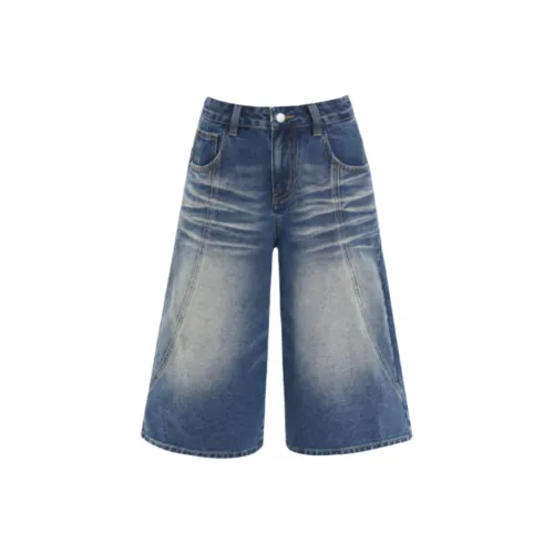 HAZL Джинсовые шорты Женские Винтажные синие