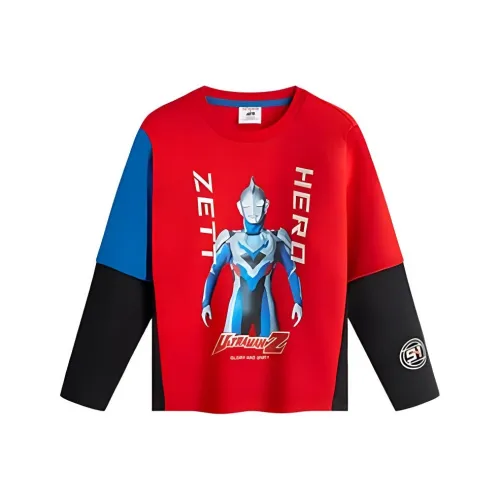 Antakids x ULTRAMAN T-рубашка Kunpeng красного цвета для детей 3-7 лет