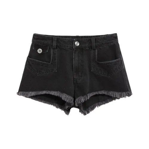 BEBE Черные Женские Джинсовые Шорты