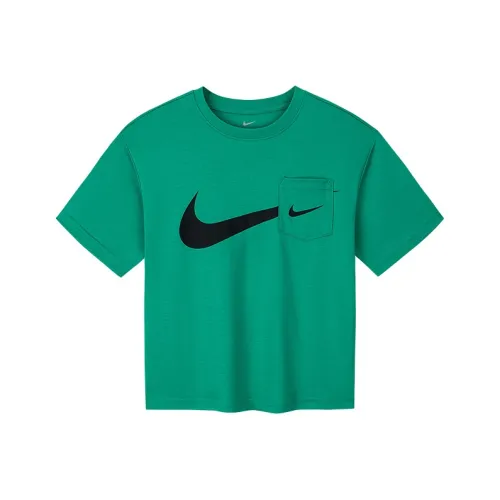 Nike Deep Мятные Детские Т-рубашки для дошкольников