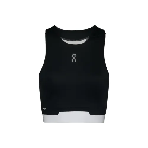 On Платье Хвост 2 в 1 Crop Спортивные Жилеты Женские Черный