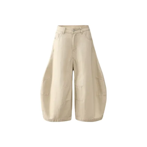 Wen Shan Джинсовые шорты Женские Абрикос