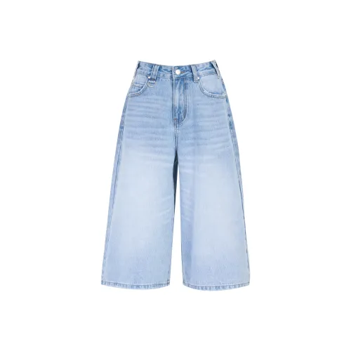 Poyz Джинсовые шорты Женские Светло-синие