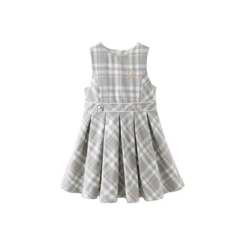DAVE BELLA Платье Светло-Серое Клетка Детское