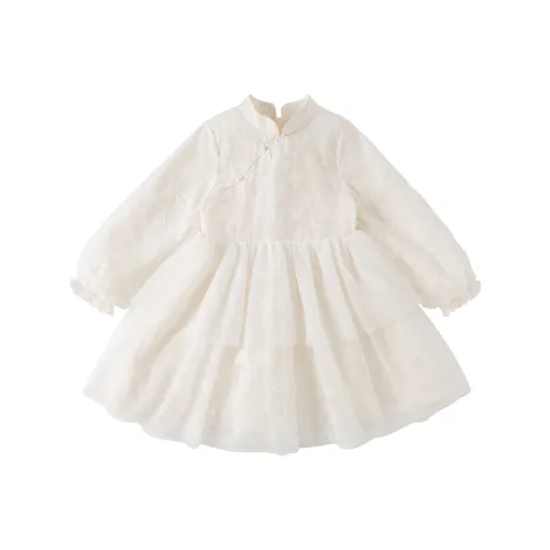 DAVE&BELLA From the Eastern Series Kids Платья Экрю
