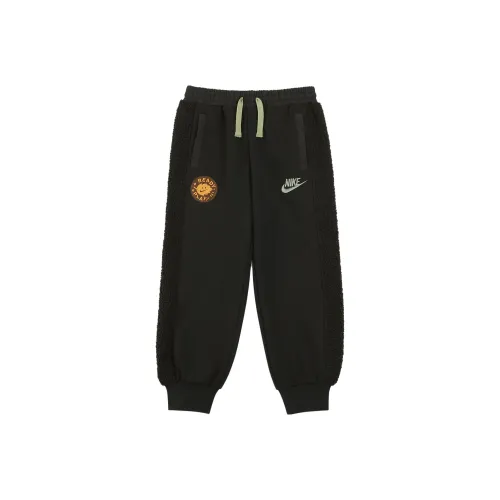 NIKE Черные Kids Вязаные Тренировочные Брюки