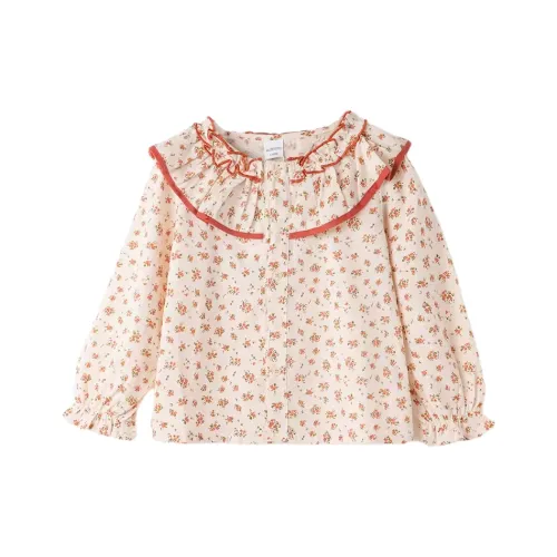 Royal Childlike Цветочный Рубашка Весна Дети Возраст 3-7 лет Абрикос