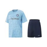 Комплект (Футболка с принтом Sea Кит, синий/Шорты, темно-синий, морской)