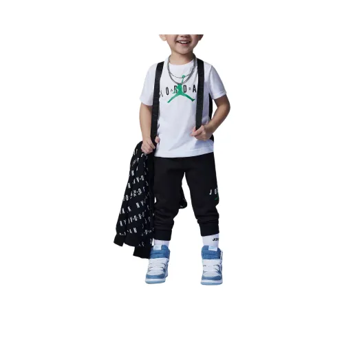 Детский и малыш Jordan Вязаные тренировочные штаны SustainableJumpman Черный Белый