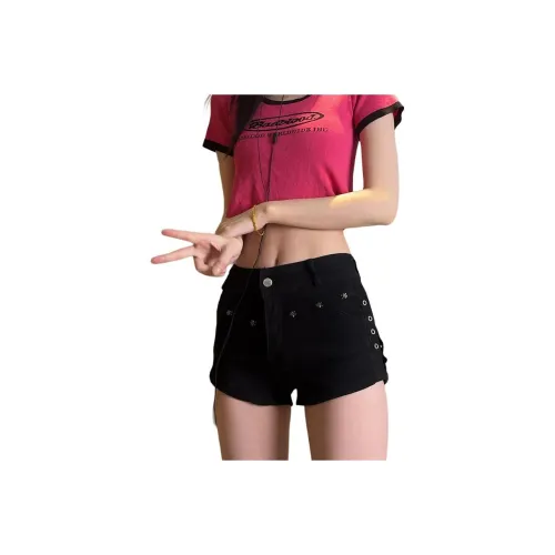 SRCG Джинсовые шорты Женские Черные