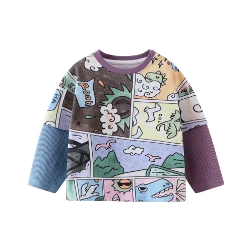 CICIIBEAR T-рубашка Комикс Фиолетовый Детская