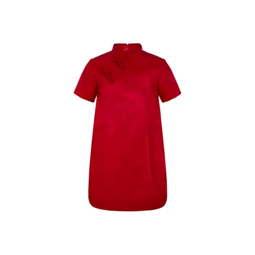 Little MO CO. Однотонное Умеренное Детское Платье Весеннее-Осеннее Малыш