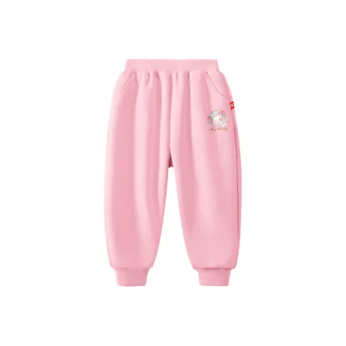 Hello Kitty Вязаные Тренировочные Штаны Новый для 2024 года Розовые Детские