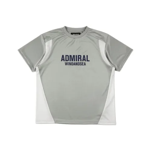 Wind And Sea Admiral Collaboration Серый Унисекс Т-рубашка