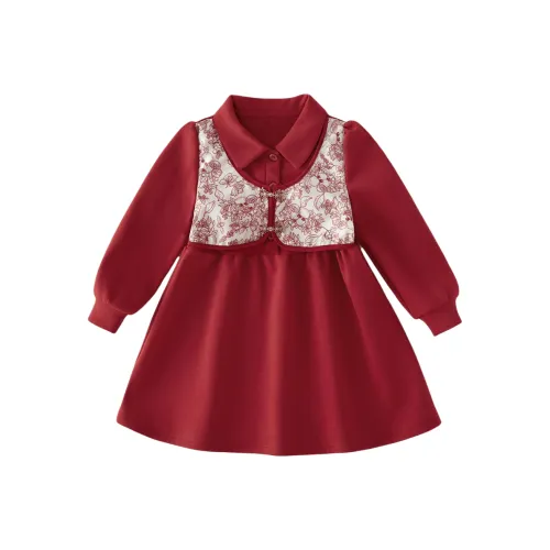 JELLYBABY Red Школьный возраст Платье