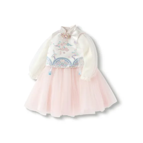 Детский комплект Balabala с юбкой подходящий для детей 3-7 лет красный цвет