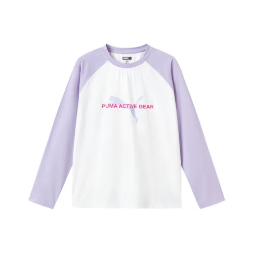 PUMA Performance T-Shirt SS25 Розовый Фиолетовый Детский