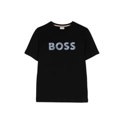 HUGO BOSS Черные Детские Рубашки T