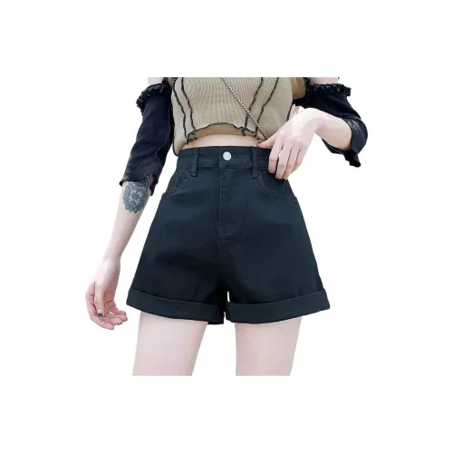 TLONELY1 Джинсовые шорты Женские Черные