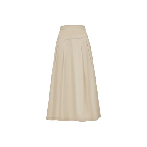 ONLY Повседневный Длинный Юбка Женские C11 Оливково-серый