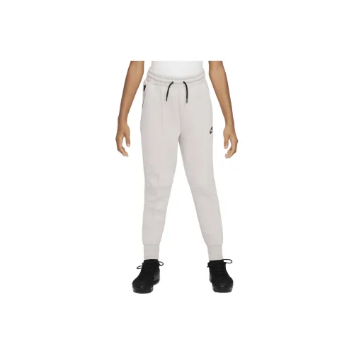 Детские Nike Вязаные Тренировочные Штаны Sportswear Tech Fleece Экрю
