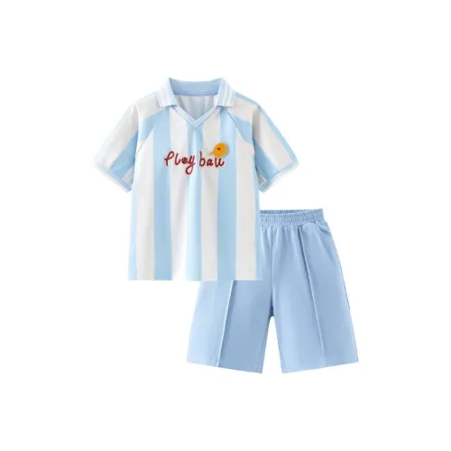 Mini Bala Повседневная спортивная одежда 2 предмета комплект белый и синий цвет тон для детей в возрасте 3-7 лет