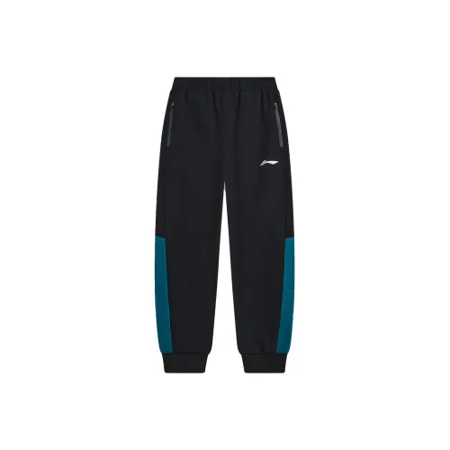 LINING YOUNG Черные Школьные возраст Вязаные Тренировочные брюки