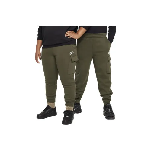 Детские Nike Вязаные Тренировочные Штаны Оливкового Цвета