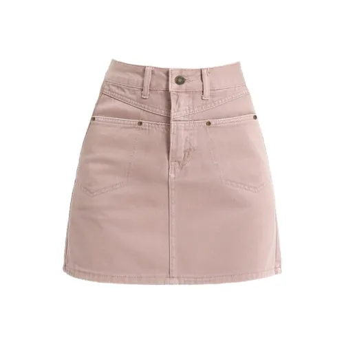 ZSFA Джинсовые короткие юбки Женские Грязно-розовый