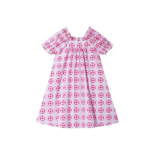 Annil Платье Розовый оттенок Цветочный Подростки