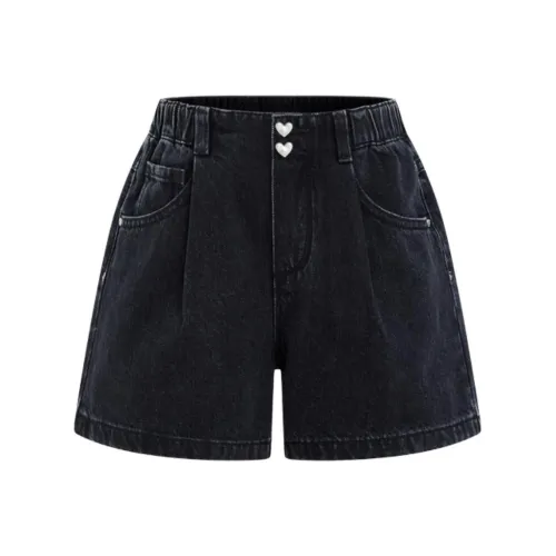 Little MO CO. Шорты Детские Джинсовые Черные