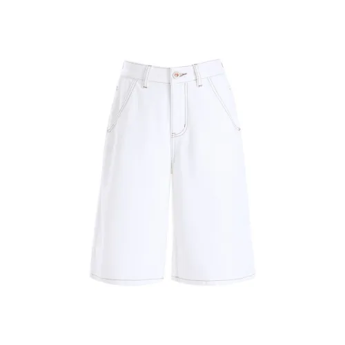 HAZL Джинсовые шорты Женские Белые